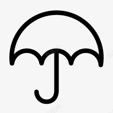 雨伞防风雨遮阳图标图标