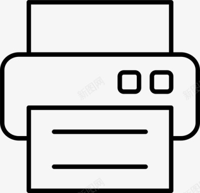 喷墨背打印机传真机机器图标图标