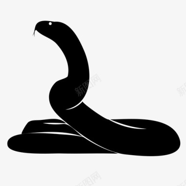 蛇动物冷血动物图标图标