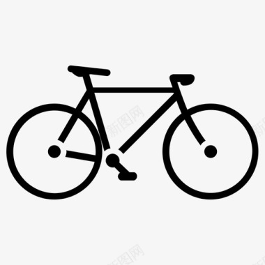 自行车骑乘交通工具图标图标
