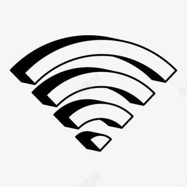 PSD源文wifi信号阴影图标图标