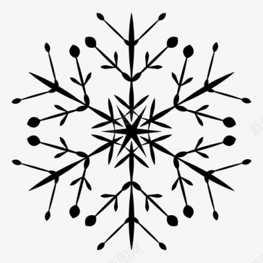 圣诞节麋鹿背景雪花冬天下雪图标图标