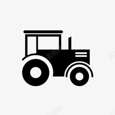 拖拉机农业农作物图标图标