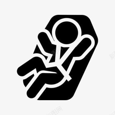 孩子和婴儿安全座椅汽车座椅安全座椅儿童座椅图标图标