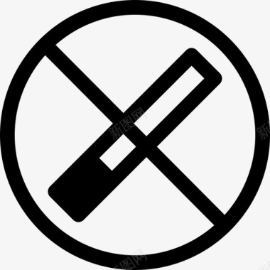 健身房禁烟信号标志体操图标图标