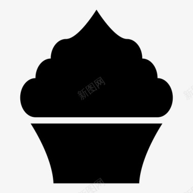 厨房logo纸杯蛋糕厨房餐图标图标