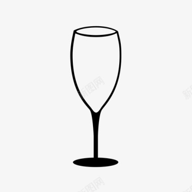 酒杯空杯玻璃杯图标图标