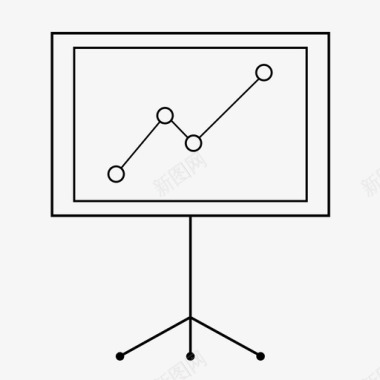 黑色信息图表图表统计显示图标图标