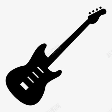 电吉他歌手摇滚乐图标图标