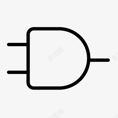电气插头电气符号图标图标