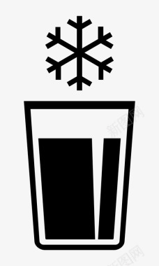 冷饮冷冻酒杯图标图标