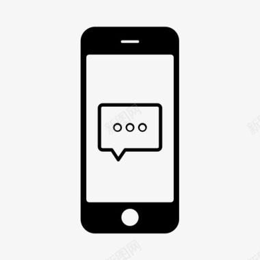 手机短信iphone科技图标图标
