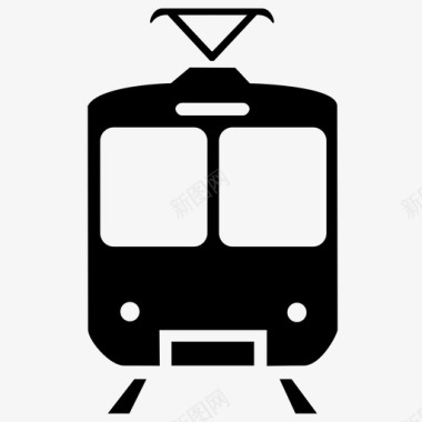 公交地铁标识有轨电车轻轨地铁图标图标