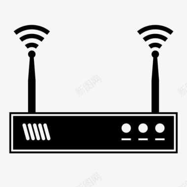 网络端口无线路由器网络联网图标图标