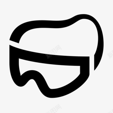 安全护目镜护目镜面罩防护图标图标