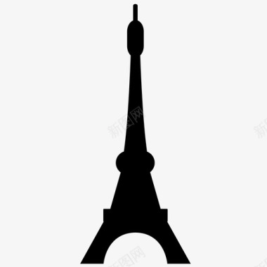 埃菲尔铁塔观光巴黎图标图标