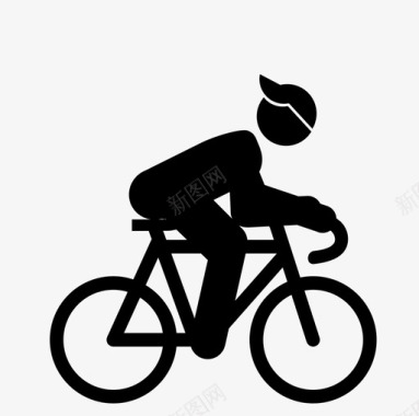 越野自行车手自行车手赛车手自行车图标图标