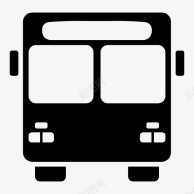 公共汽车车辆城市图标图标