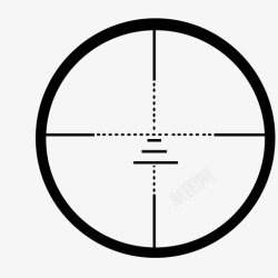 射击的猎人十字准线杀戮军用图标高清图片