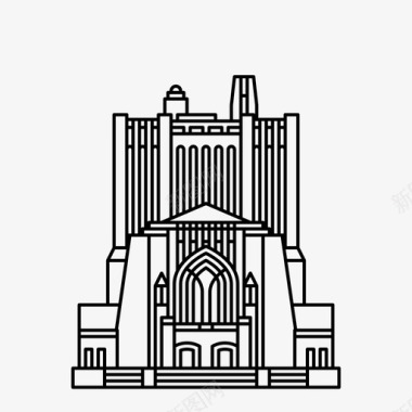 研究观察耶鲁大学学院学习图标图标