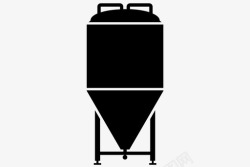大麦啤酒锥形发酵罐麦芽啤酒花图标高清图片