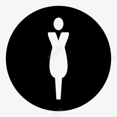 女人在一个圆圈里图标图标