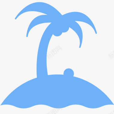岛度假热带岛屿图标图标