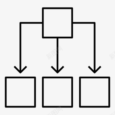 卡通办公人员组织结构图工作职业图标图标