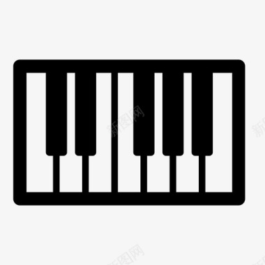 钢琴钢琴演奏者钢琴键图标图标