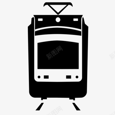 公交地铁标识缆车地铁火车图标图标