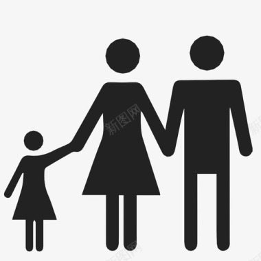幸福家庭幸福照顾图标图标