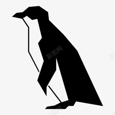 企鹅南半球南极图标图标