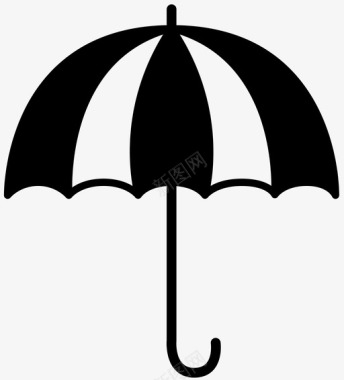 雨伞防雨遮阳图标图标