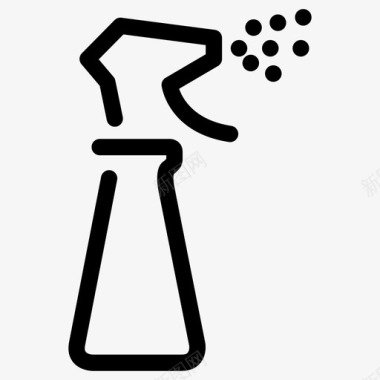 喷雾瓶清洁清洁用品图标图标