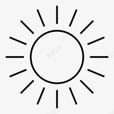 晴天图标太阳晴天阳光图标图标