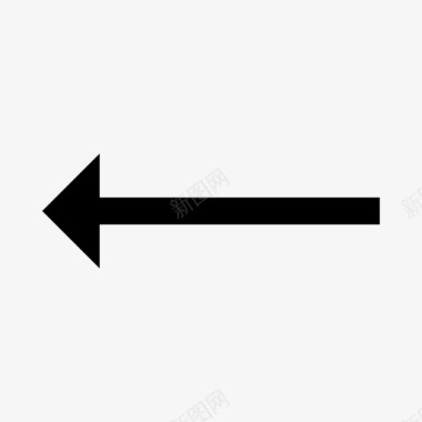 向左旋转箭头指向移动图标图标