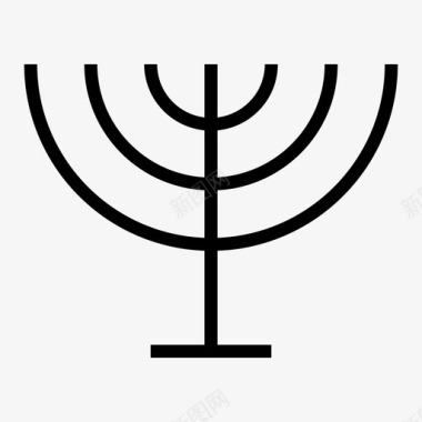 节日标志圣殿犹太节日图标图标