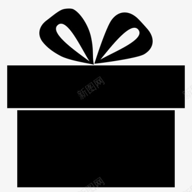 庆祝礼物庆祝包装好的礼物图标图标