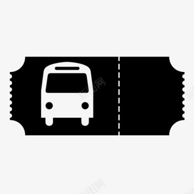 通勤汽车票旅行票交通工具图标图标