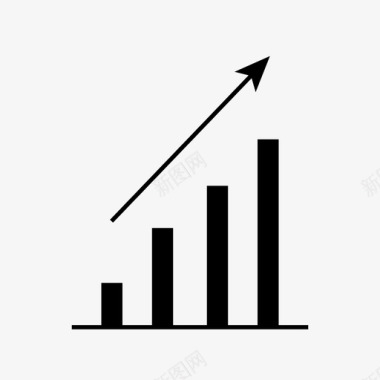 黑色信息图表图表统计信息图标图标