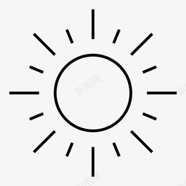 晴天太阳太阳晴天阳光图标图标