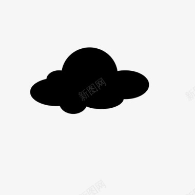 云坏天气黑云图标图标