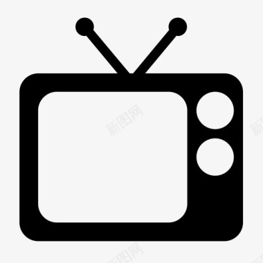 采购产品电视老式电视电视机图标图标