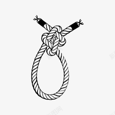 钢丝绳结航海海军蓝图标图标