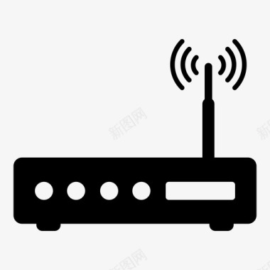 WiFi无线连接wifi路由器收音机信号图标图标