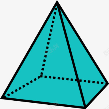 三维图片金字塔三维三维形状图标图标