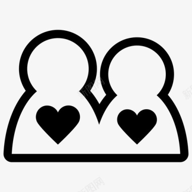 情侣银手镯情侣浪漫激情图标图标