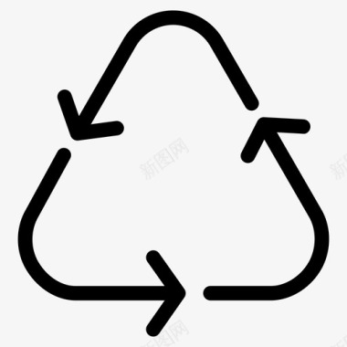 回收绿色插图图标图标