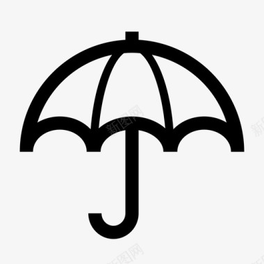 伞遮阳防雨图标图标