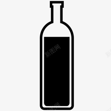 瓶子玻璃瓶子瓶子容器烈酒图标图标